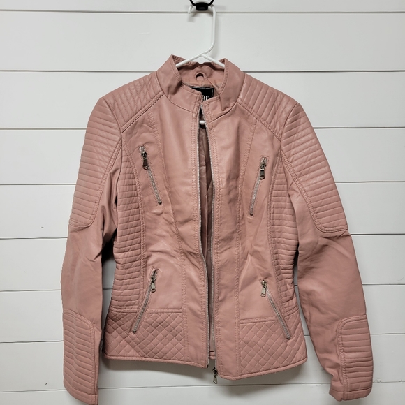 Blush Pink YMI Leather Jacket - Picture 5 of 7